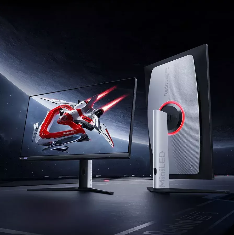 Монитор (Redmi, Display G Pro 27 (P27QBA-RGP), 27", 2560x1440, IPS 180Hz, 2xDP, 2xHDMI, 1xAUX, 1 ms, MiniLED, как новый, Полный комплект, QDMini-LED 1152 зон подсветки, HDR 1000, AMD FreeSync)