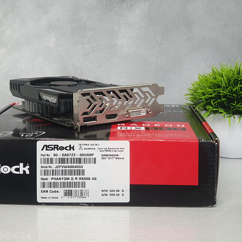 Видеокарта (ASRock, RX 550, 4Gb, GDDR5, 128bit, Phantom Gaming, AMD, Полный комплект, отличное, 1xHDMI, 1xDP, 1xDVI) Видеокарта (ASRock, RX 550, 4Gb, GDDR5, 128bit, Phantom Gaming, AMD, Полный комплект, отличное, 1xHDMI, 1xDP, 1xDVI)