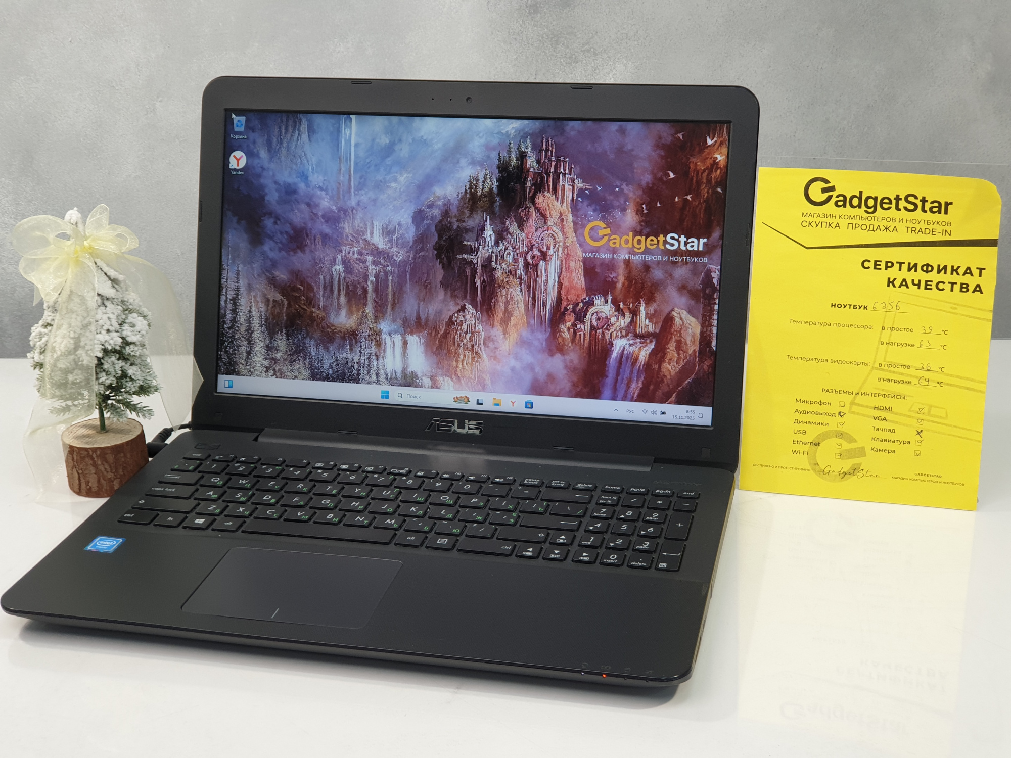 Игровой Ноутбук Asus, SSD 240Gb, GeForce 920M