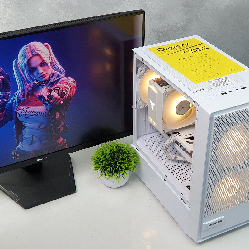 Новый Игровой ПК/ Белый/ ОЗУ 32Gb/ SSD 1Tb/ RTX